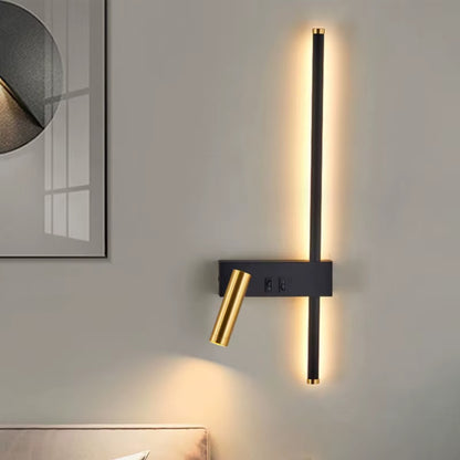 Wall Lamp Nordic Modern Black and White Minimalist Living Room Sofa Background Wall Decorative Lamp Light Luxury Bedroom Bedside