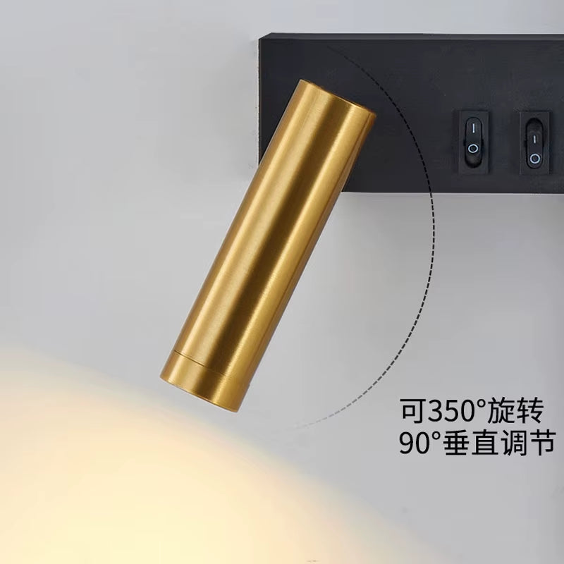 Wall Lamp Nordic Modern Black and White Minimalist Living Room Sofa Background Wall Decorative Lamp Light Luxury Bedroom Bedside