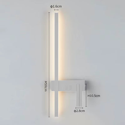 Wall Lamp Nordic Modern Black and White Minimalist Living Room Sofa Background Wall Decorative Lamp Light Luxury Bedroom Bedside