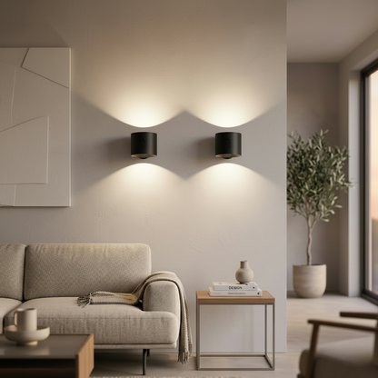Kabellose Wandleuchte | USB Aufladbar | 360° Drehbar