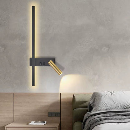 Wall Lamp Nordic Modern Black and White Minimalist Living Room Sofa Background Wall Decorative Lamp Light Luxury Bedroom Bedside
